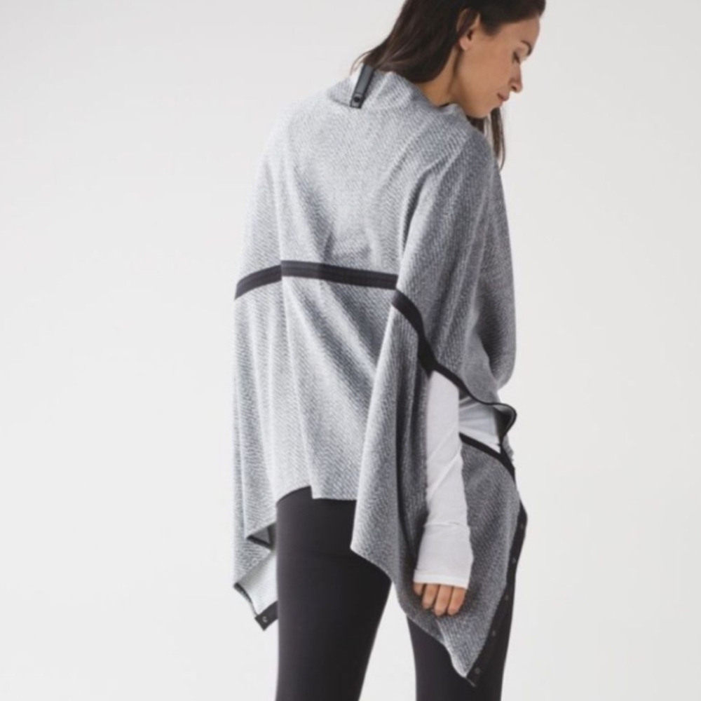 Lululemon Vinyasa WrapHazy Heather Heathered White Heathered Black / Bl…